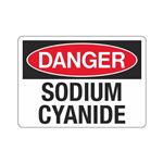 Danger Sodium Cyanide (Chemical) Sign